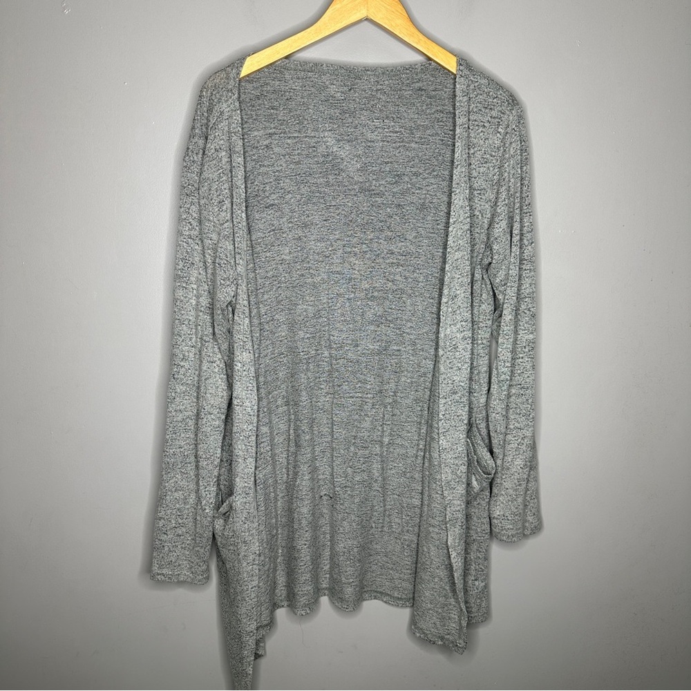 Zyia Active Gray Open Front Cardigan